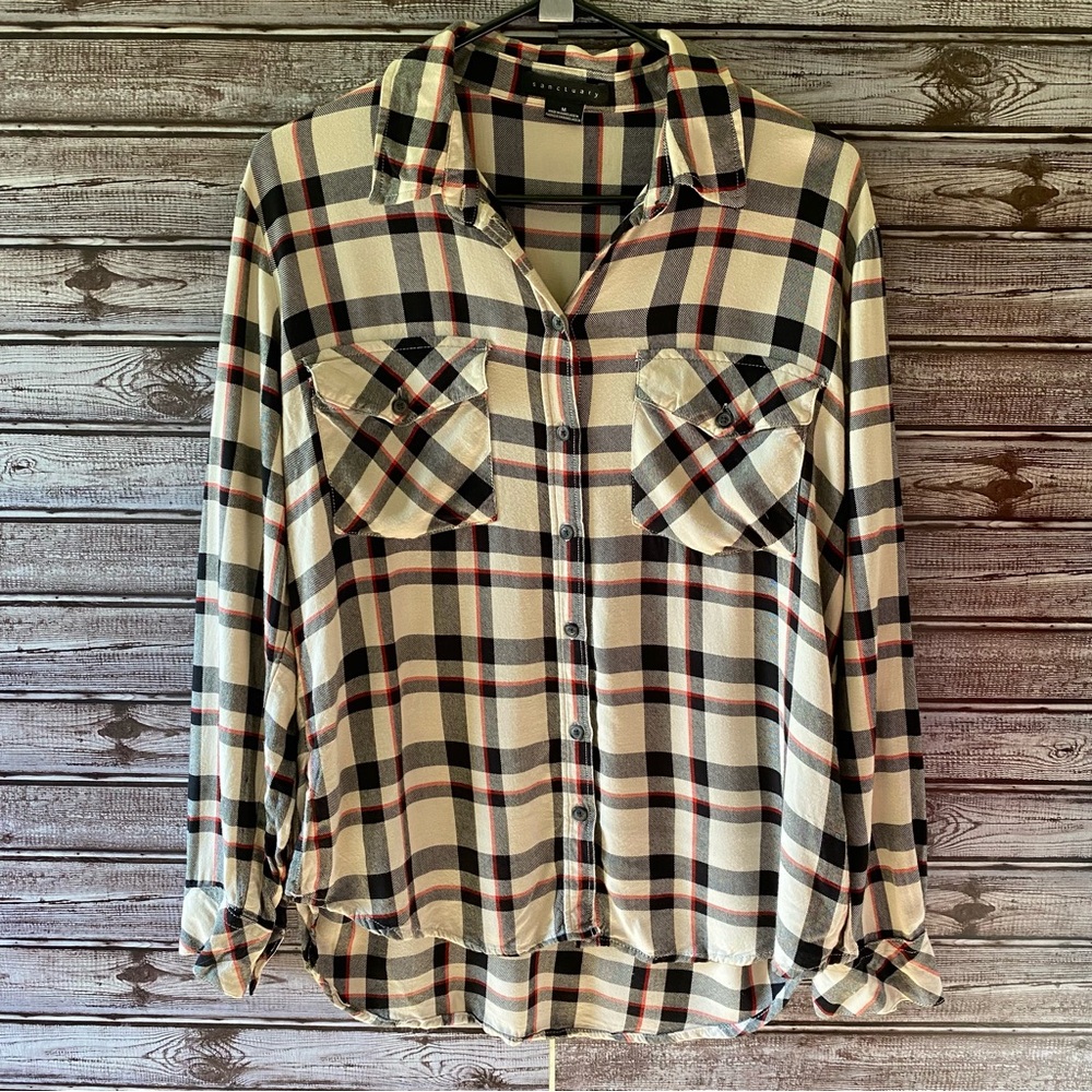 Sanctuary Women's Long-Sleeved Button-Down Top Size M